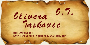 Olivera Tasković vizit kartica